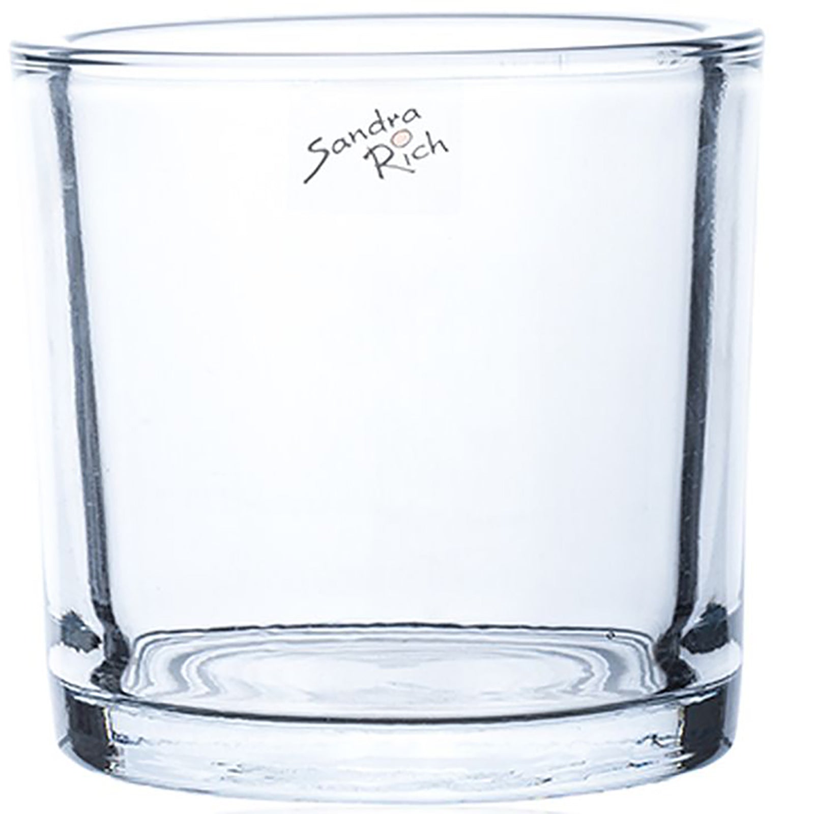 HEAVY cylindrical pot - klar - 11,5x11,5x12cm - Glas