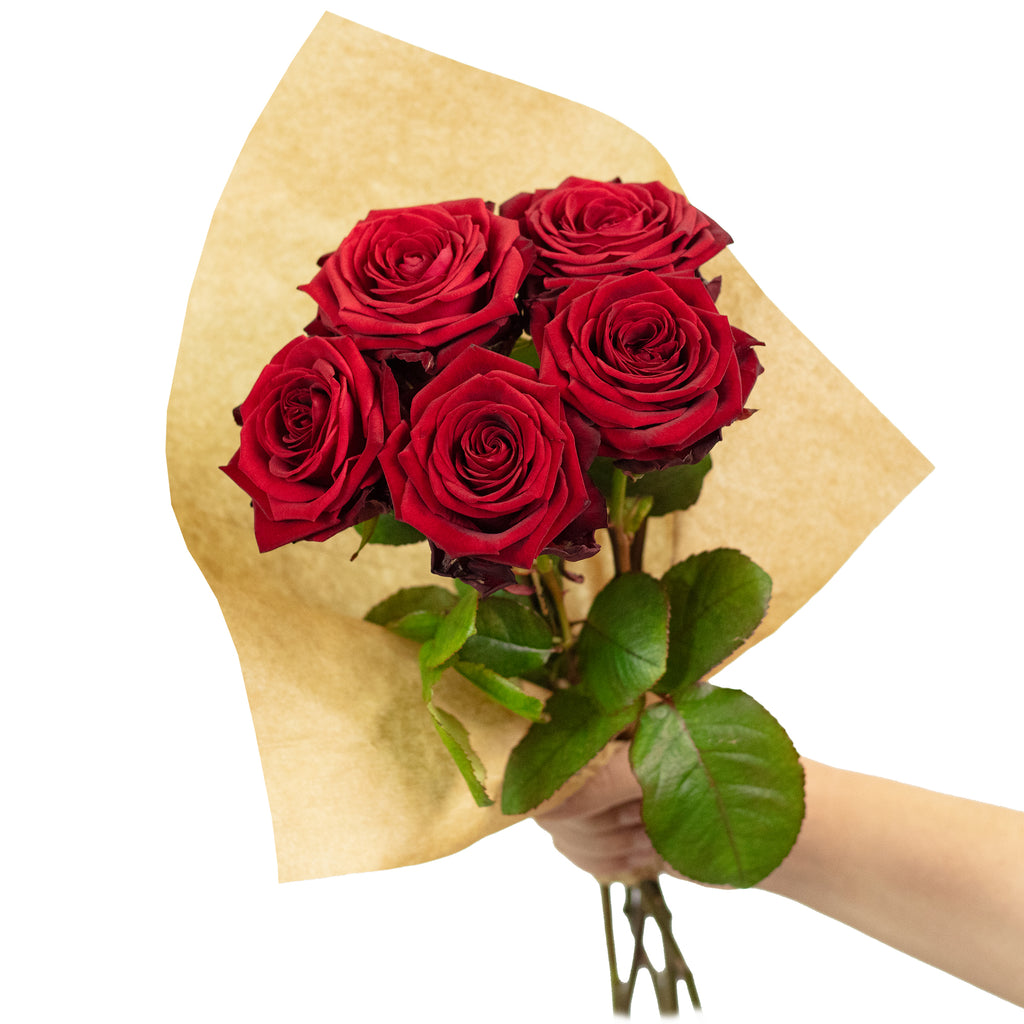 Blumenstrauß  'Red Passion'  - Stiellänge ca. 50 cm - Strauß frischer roter Rosen