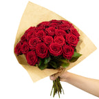 Blumenstrauß  'Red Passion'  - Stiellänge ca. 50 cm - Strauß frischer roter Rosen
