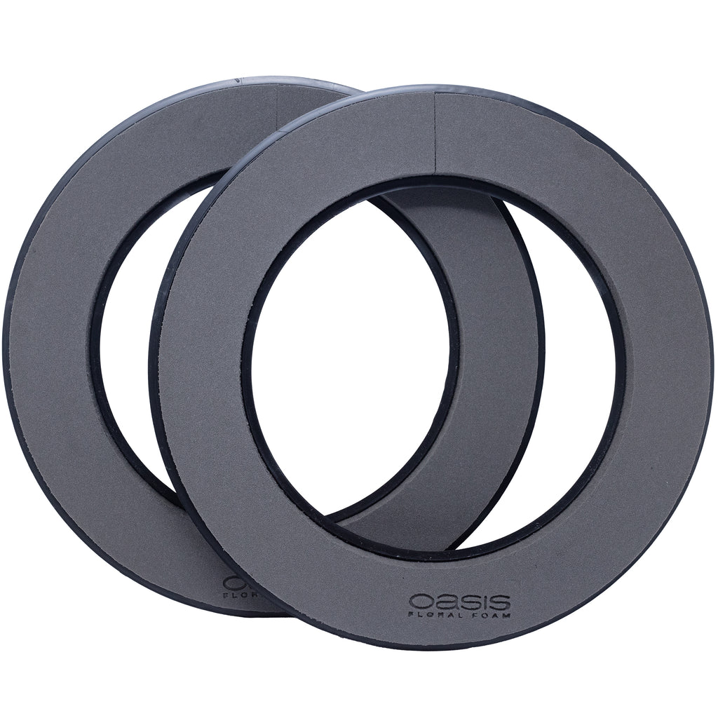 Black Naylor Base Ring, 5 x 35 cm Durchmesser, Innen: 23 cm Durchmesser, Doppelpack
