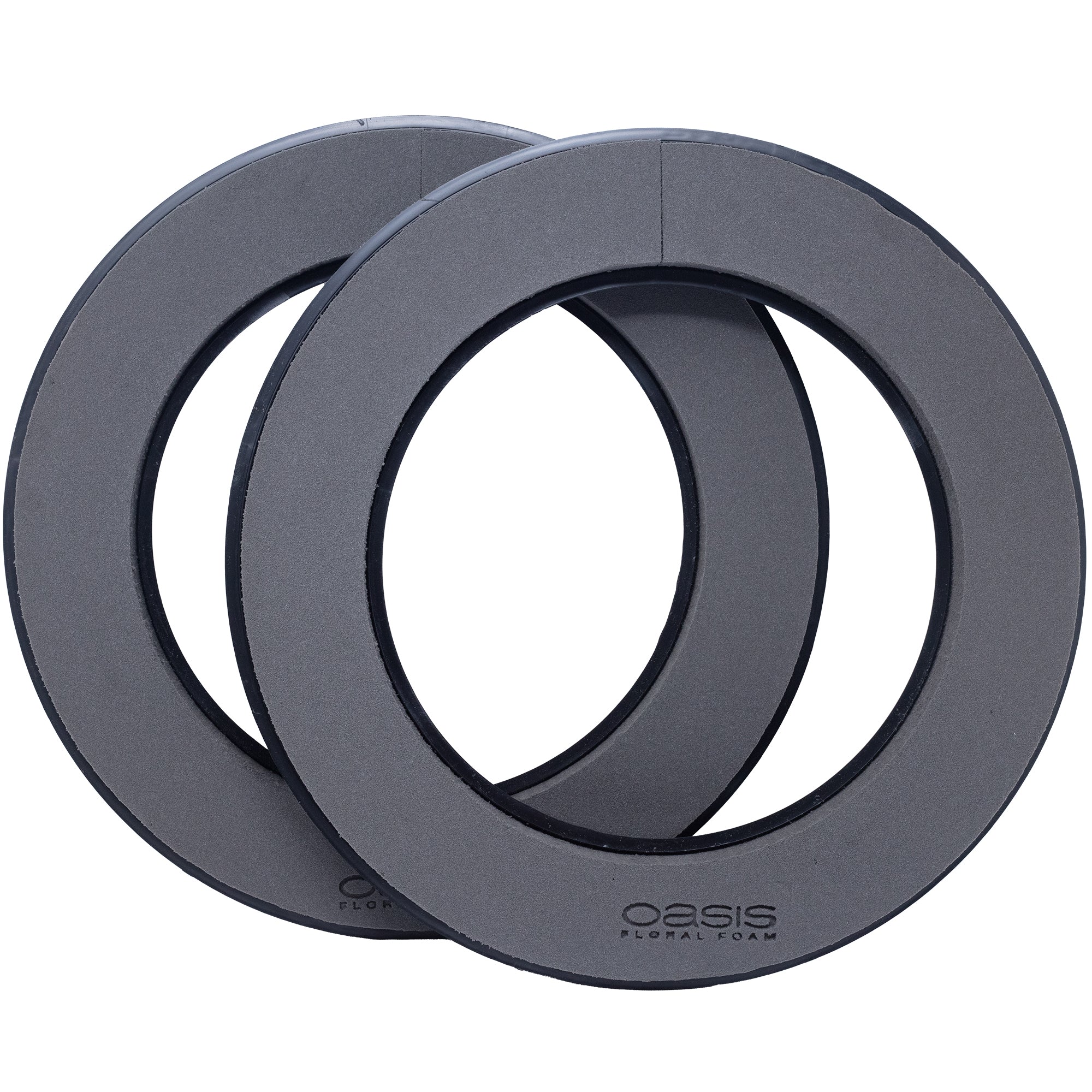 Black Naylor Base Ring, 5 x 35 cm Durchmesser, Innen: 23 cm Durchmesser, Doppelpack
