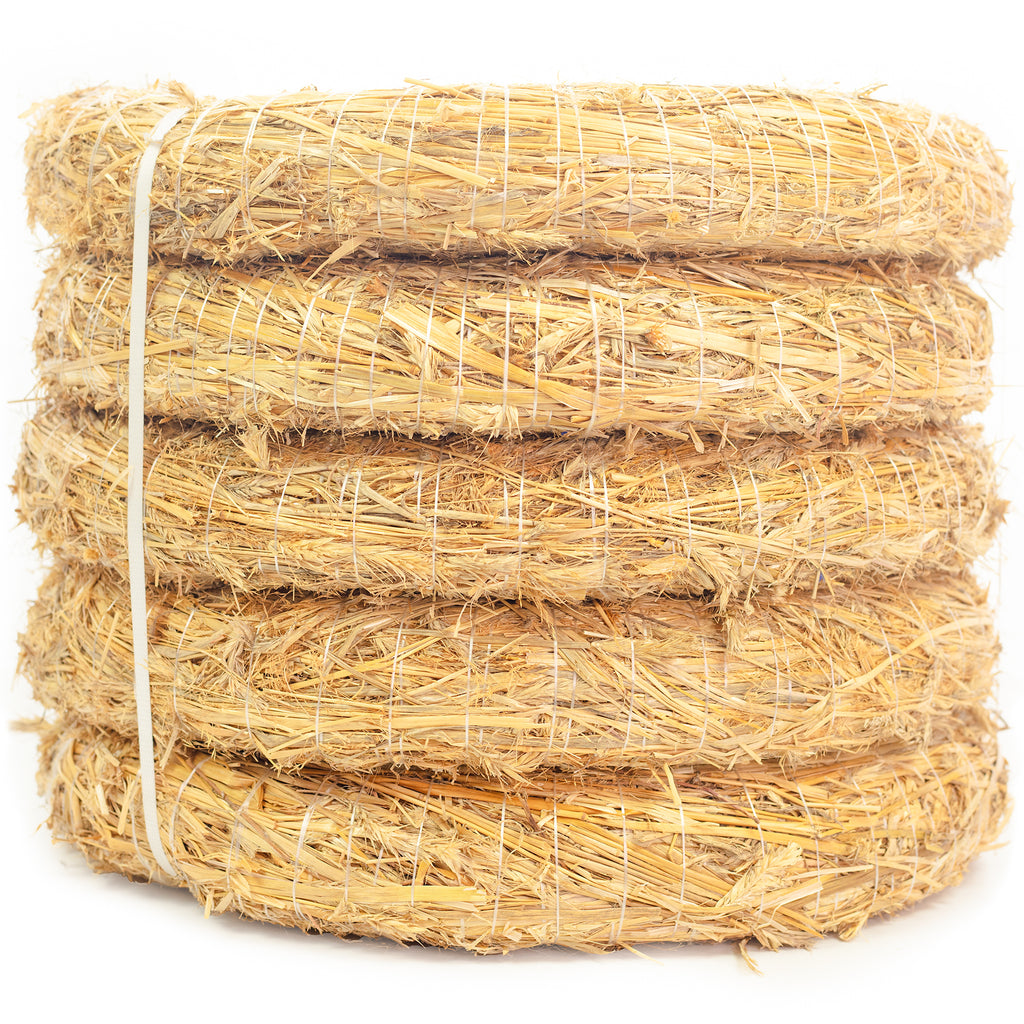 5er Set Strohrömer, Durchmesser 45 cm, Stärke 8 cm