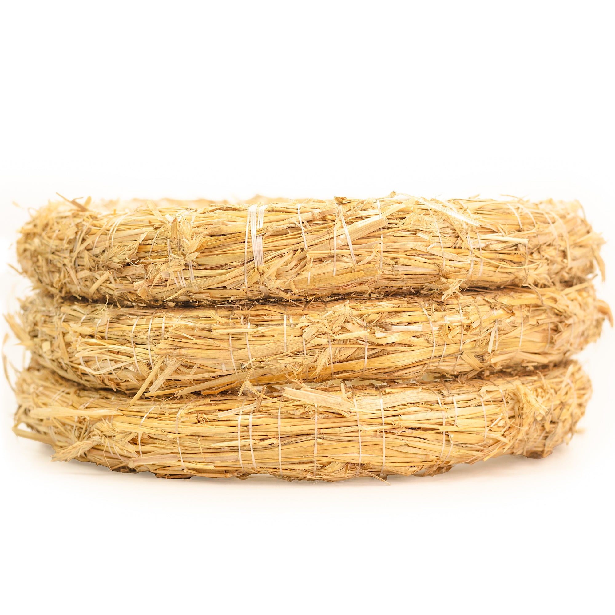 3er Set Strohrömer, Durchmesser 30 cm, Stärke 4 cm