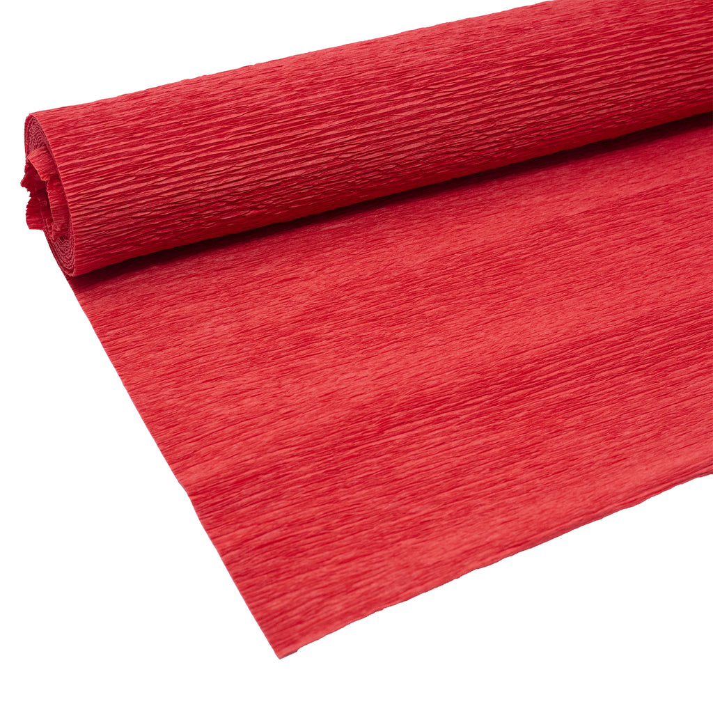 Premium Gärtnerkrepp - Floristenkrepp - 50 x 250 cm - rot - wasserfest, lichtecht