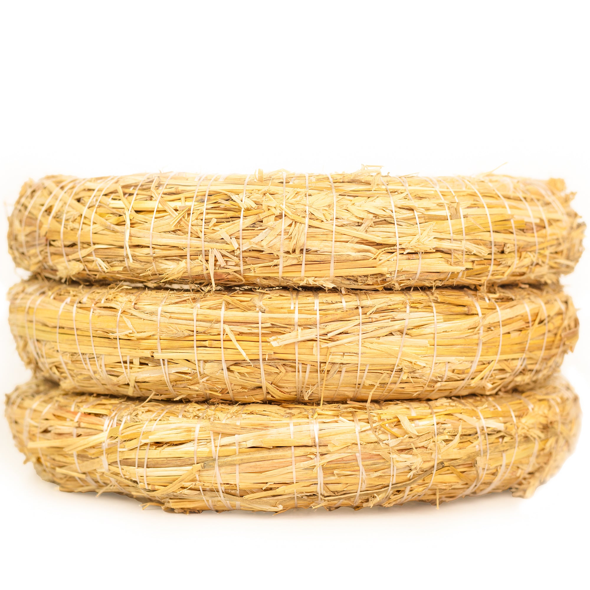 3er Set Strohrömer, Durchmesser 25 cm, Stärke 4 cm