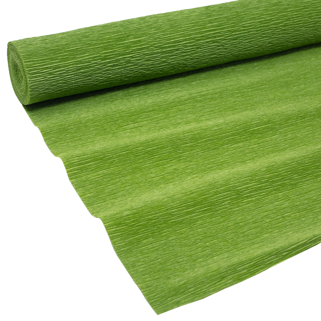 Premium Gärtnerkrepp - Floristenkrepp - 50 x 250 cm - grasgrün - wasserfest, lichtecht
