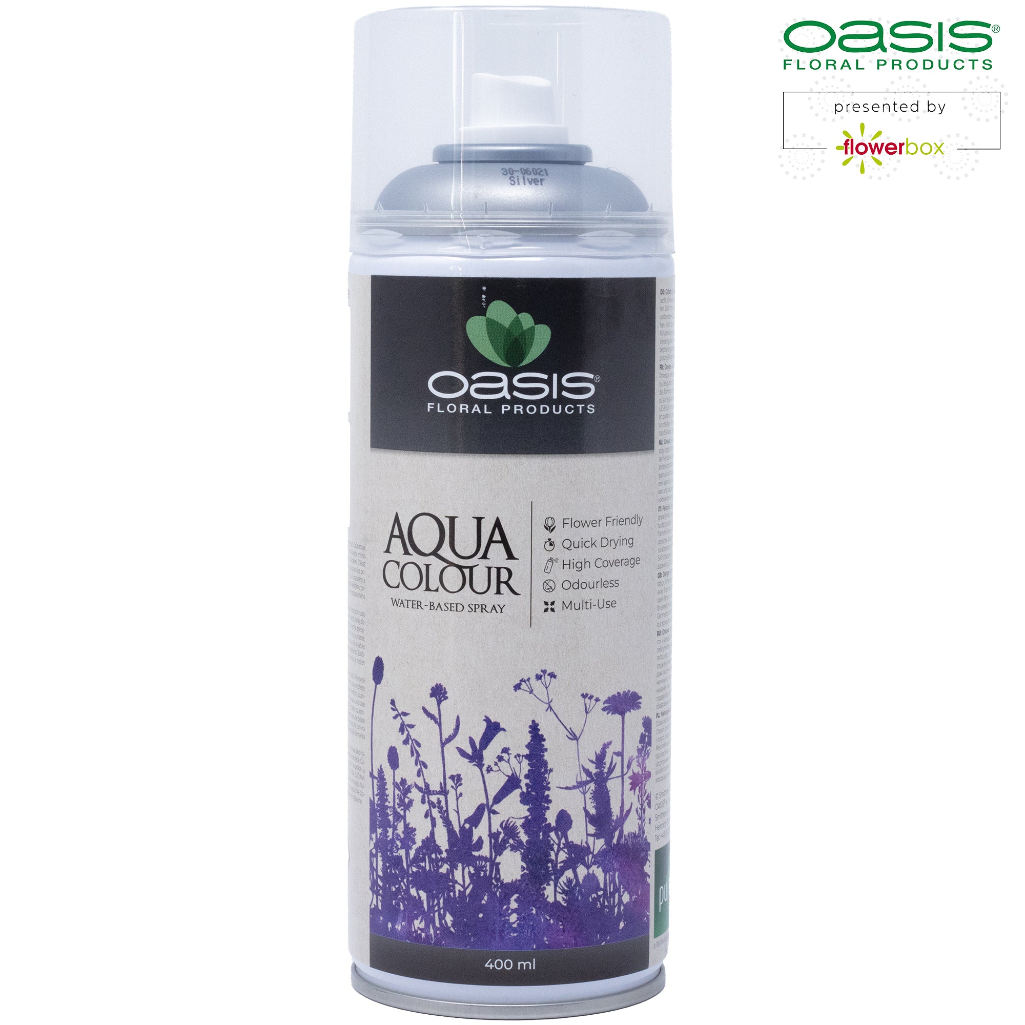 OASIS® Aqua Colour Spray Metallic - 400 ml - silver