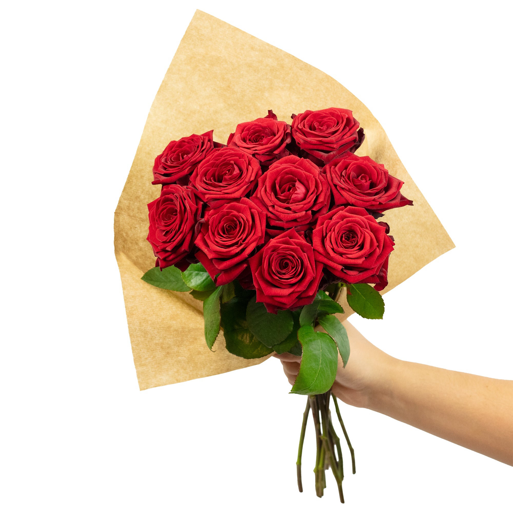 Blumenstrauß  'Red Passion'  - Stiellänge ca. 50 cm - Strauß frischer roter Rosen