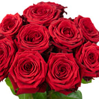 Blumenstrauß  'Red Passion'  - Stiellänge ca. 50 cm - Strauß frischer roter Rosen