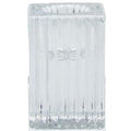 SHINE STRIPES square glass candle holder - klar - 4x4x6cm - Glas