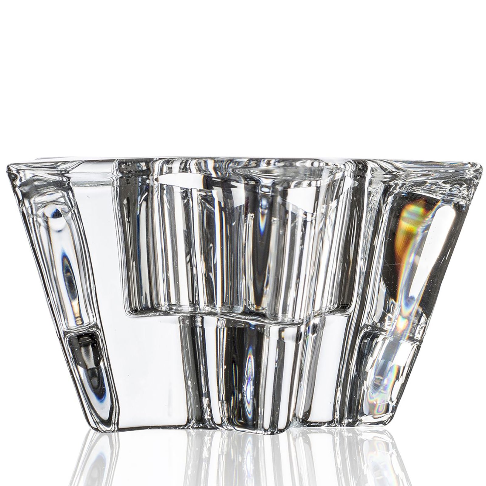 SHINE candle holder star - klar - 9x9x5,1cm - Glas