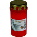 Cardboard grave candle No. 3 - with lid - red - 20 pieces