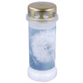 Grave candle no. 6 - Dandelion - White