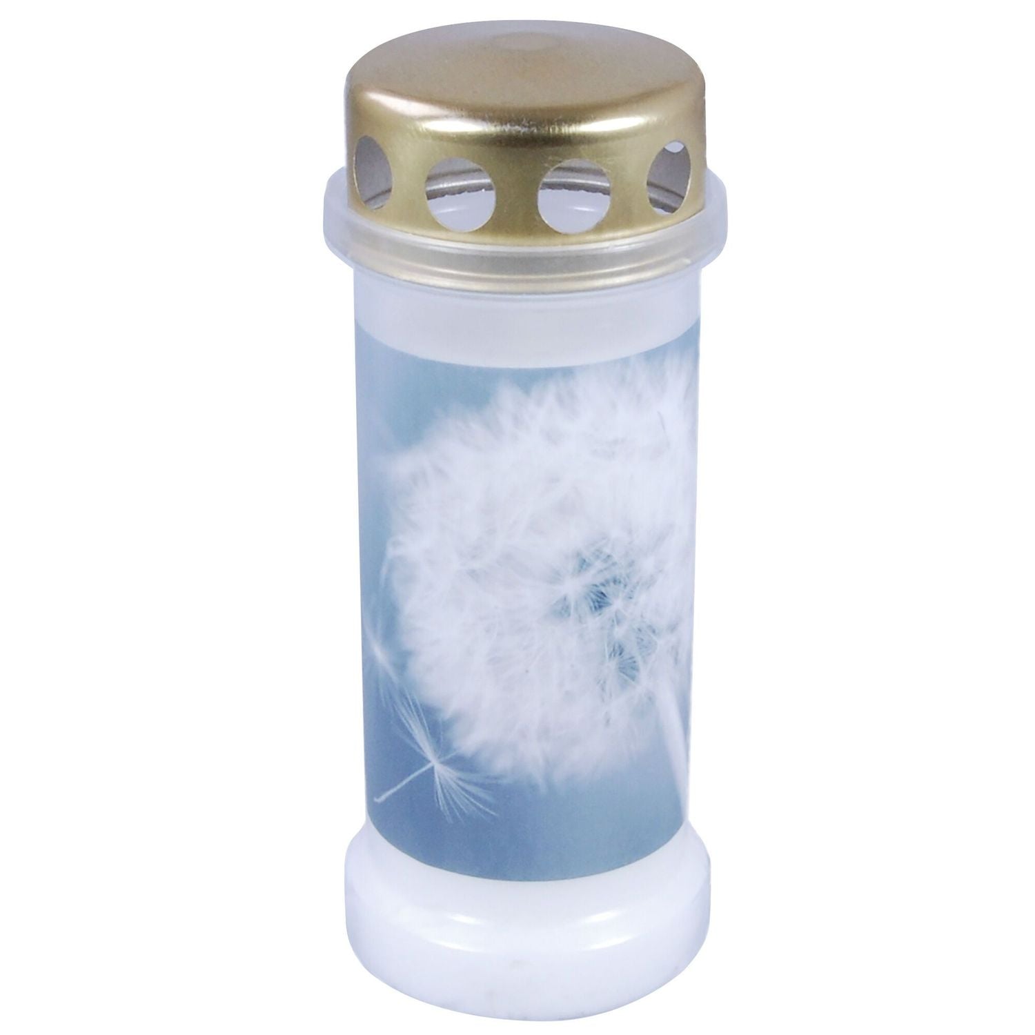 Grave candle no. 6 - Dandelion - White