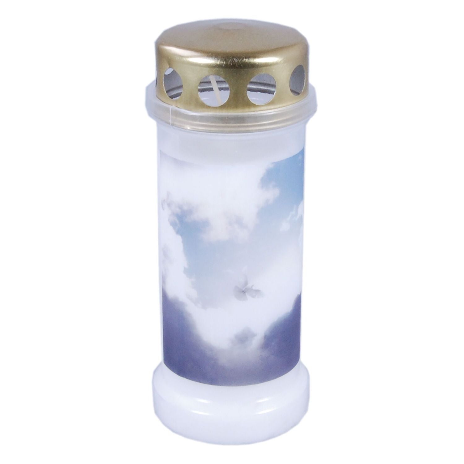 Grave candle no. 6 - Sky - White