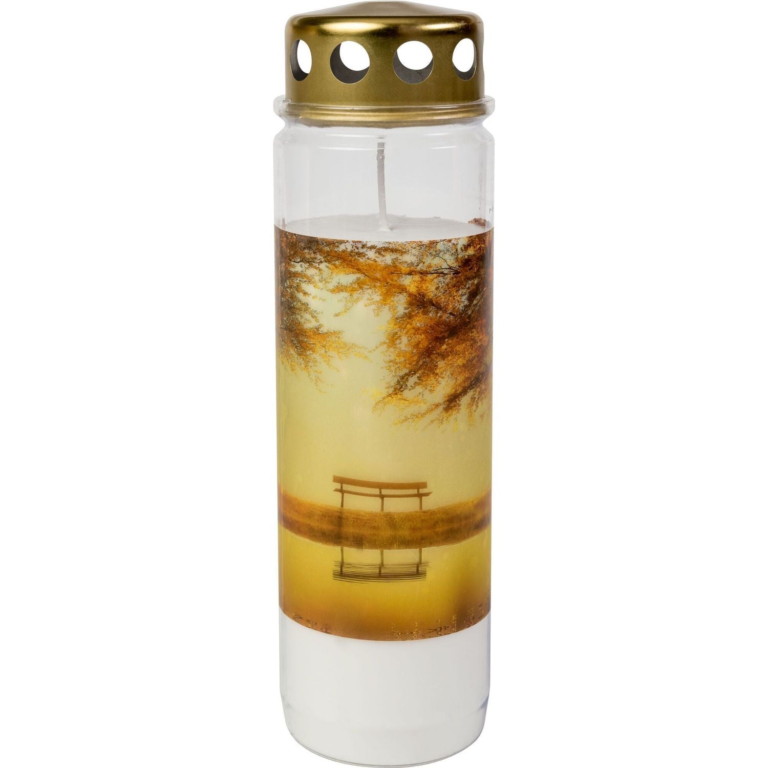 Grave candle no. 9 - Autumn - White