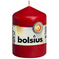 Pillar candle - Height 8 cm - Diameter 5.8 cm - Red