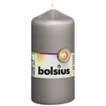 Pillar candle - Height 12 cm - Diameter 5.8 cm - Warm grey