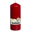 Bougie pilier - Hauteur 15 cm - Diamètre 5,8 cm - Rouge