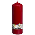 Pillar candle - Height 20 cm - Diameter 6.8 cm - Antique red