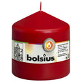 Pillar candle - Height 10 cm - Diameter 9.8 cm - Red