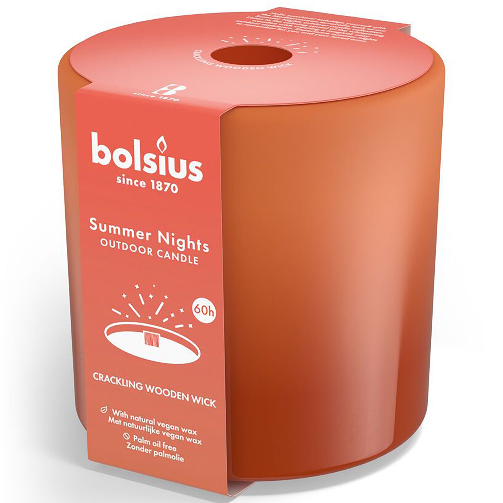 Summer Nights Outdoor-Kerze - Höhe 126 mm - Durchmesser 120 mm - Terracotta