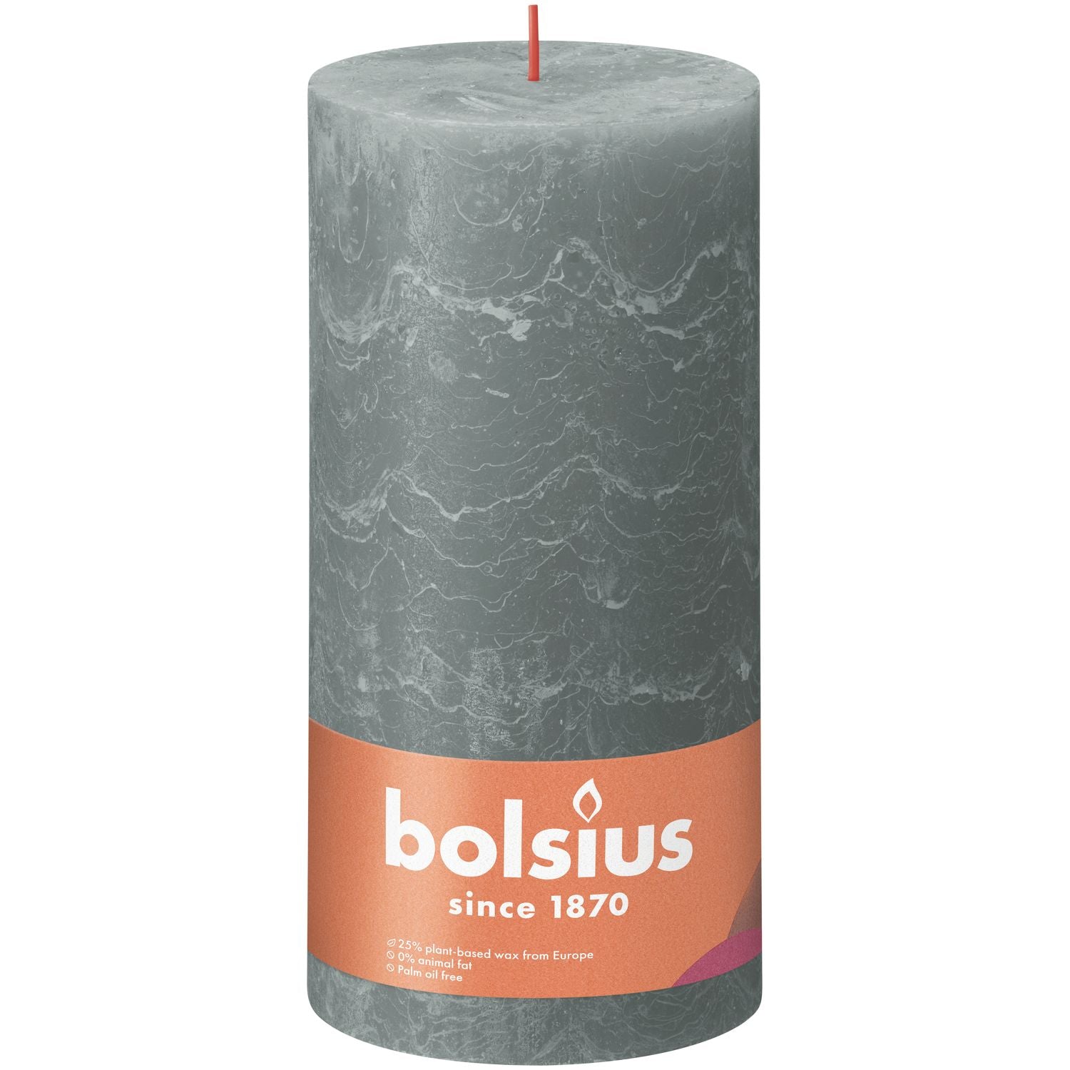 Stumpenkerze - Höhe 30 cm - Durchmesser 10 cm - Rustik - Eukalyptus