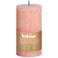 Bougie pilier - Hauteur 13 cm - Diamètre 6,8 cm - Style rustique - Terre