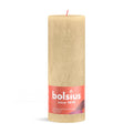 Pillar candle - Height 19 cm - Diameter 6.8 cm - Rustic - Oat beige