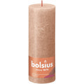 Pillar candle - Height 19 cm - Diameter 6.8 cm - Rustic - Creamy caramel