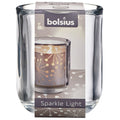 Sparkle Light Holder - Height 87 mm - Diameter 71 mm - Transparent