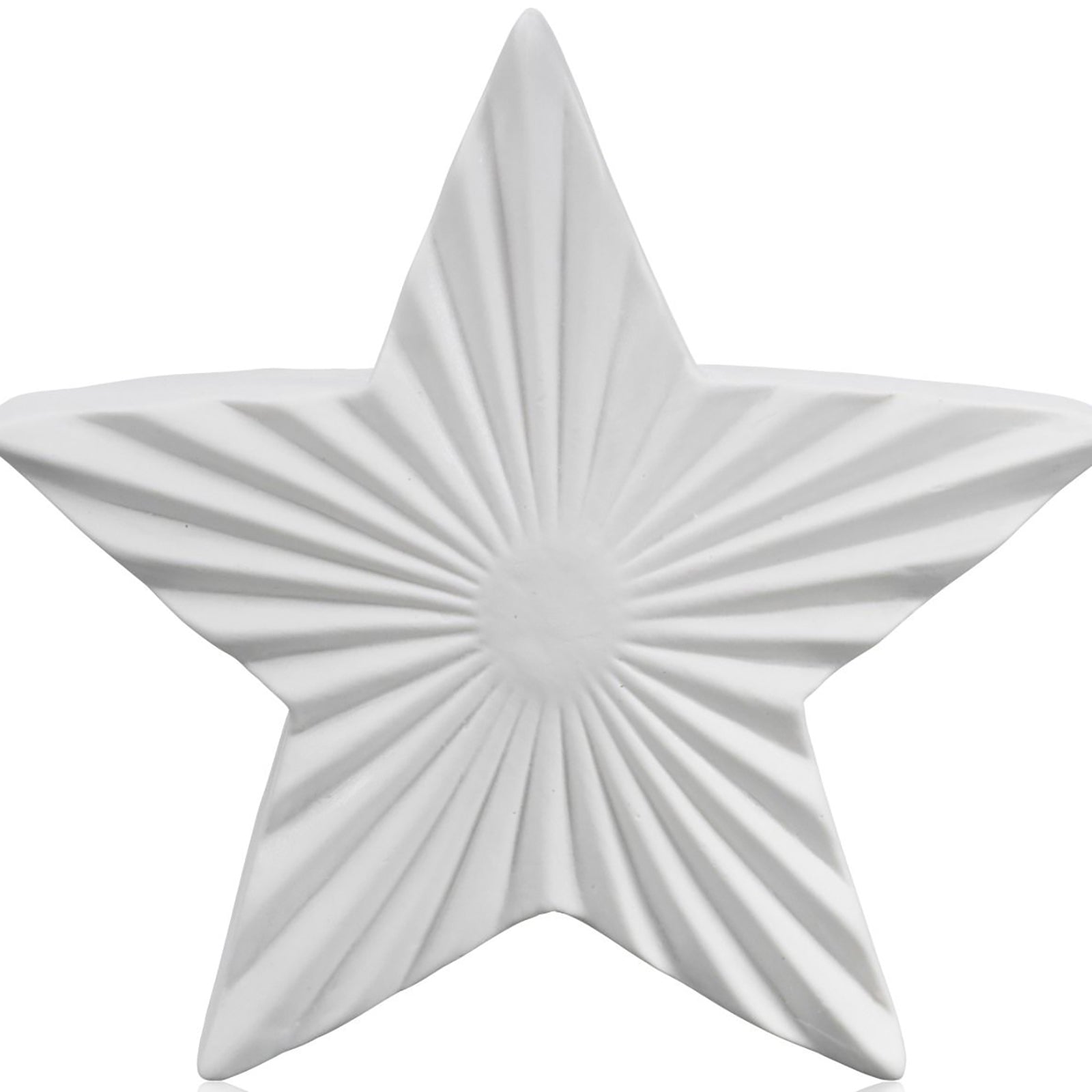 TIMELESS ceramic star large - weiß - 4,8x17,8x16,975cm - Keramik