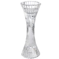 DUAL glass tealight & candle holder large - klar - 7x7x19,5cm - Glas