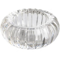 BRIGHT glass tealight holder - clear - 8.3x8.3x3.8cm - glass