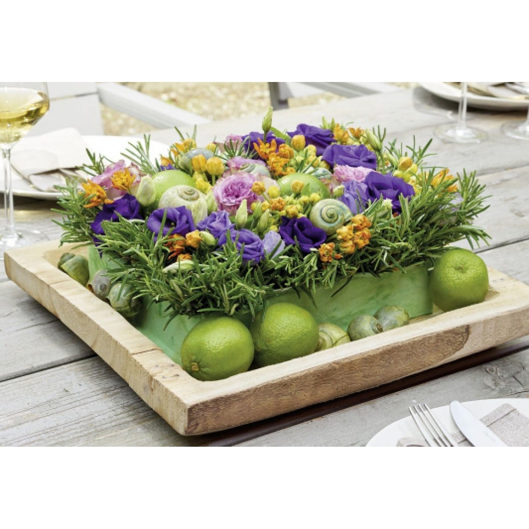 OASIS® Roma Schale -25 x 20 x 5,5 cm - Weiß - 1 Stück