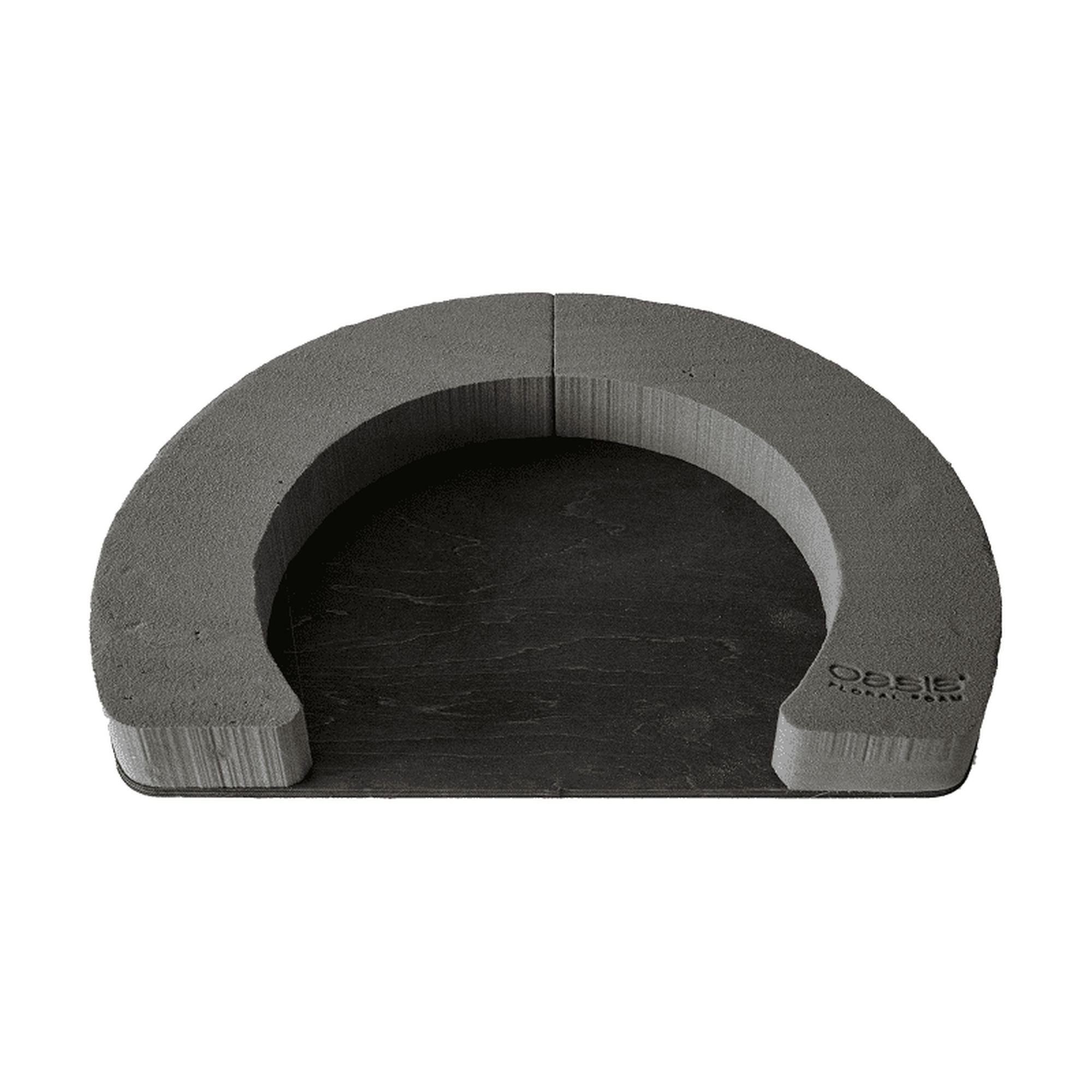 OASIS® BLACK BIOLINE® Open Ring - outer: Ø 40 cm, inner: Ø 26 cm, height 5 cm - 2 pieces