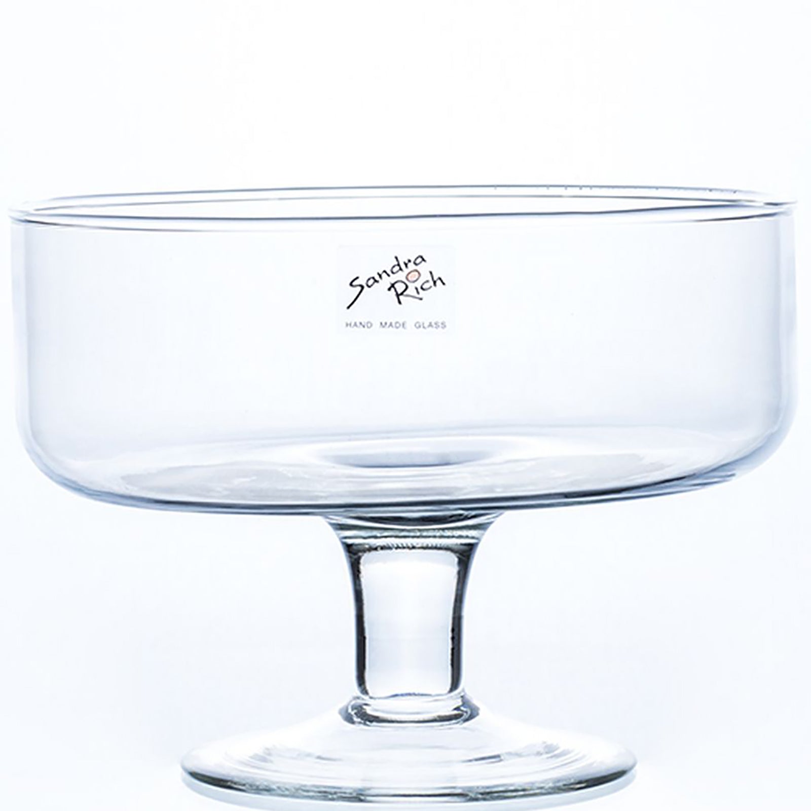 BOWL on foot - klar - 18x18x14cm - Glas