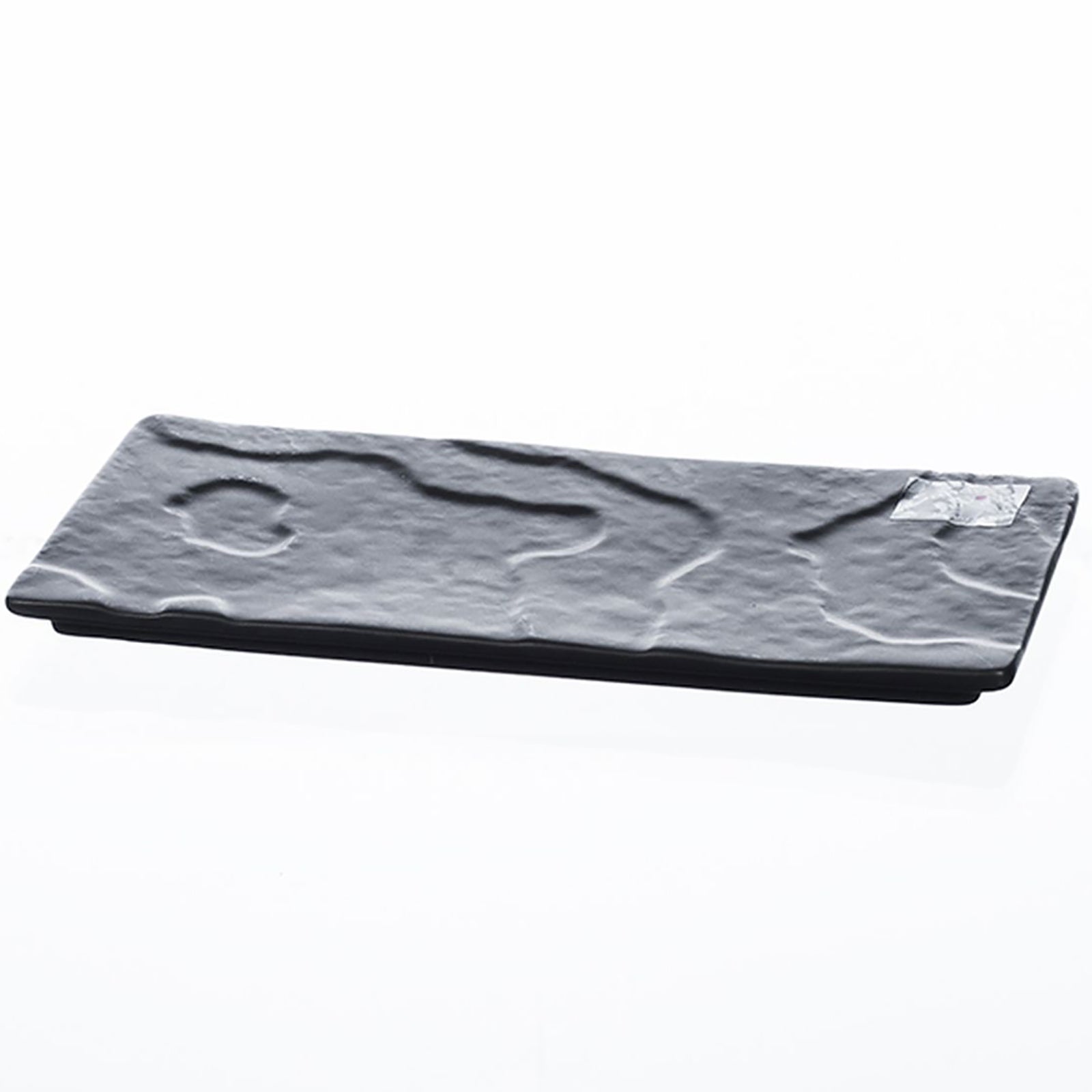 CLIFF porcelain plate - schwarz - 15x21x2cm - Porzellan