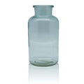 Vase en verre BOTTLE - bleu glacier - hauteur 20 cm - diamètre 10,5 cm