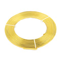Aluminium Flachdraht - 5,0 x 1,0 mm - 10 m - gold