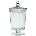 STORAGE glass vase with lid small - klar - 16,5x16,5x30cm - Glas