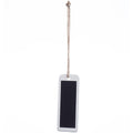 CREATE YOUR OWN MESSAGE porcelain hanger with cord & chalk - weiß - 4,5x10,5x0,5cm - Porzellan