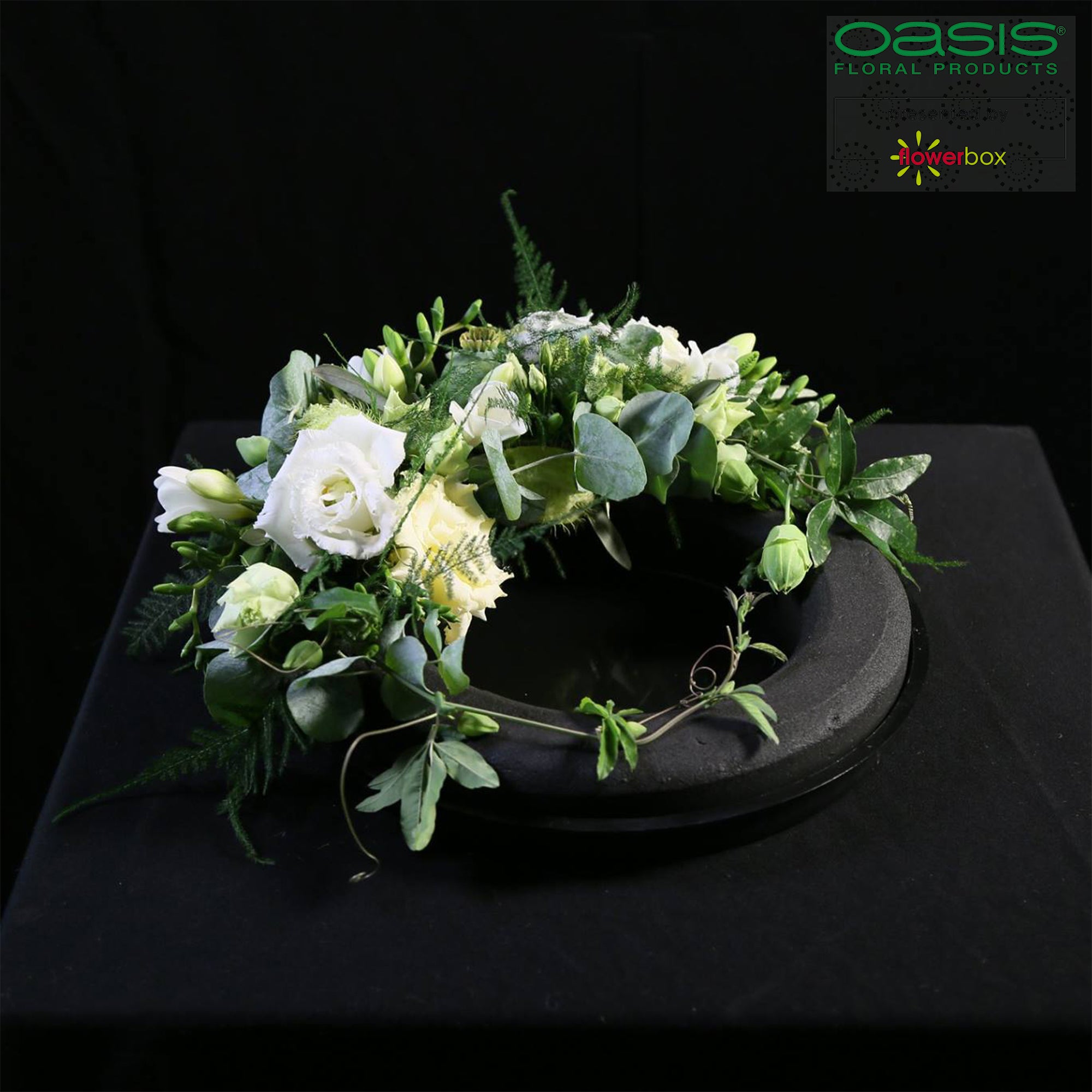 Black Naylor Base Ring, 5 x 35 cm Durchmesser, Innen: 23 cm Durchmesser, Doppelpack