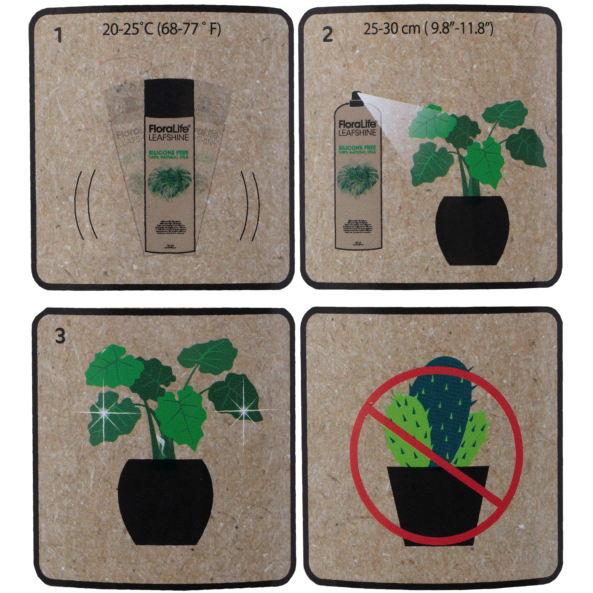 FLORALIFE® Blattglanz ohne Silikone - 750 ml - 1 Stück