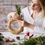 3er Set Strohrömer, Durchmesser 20 cm, Stärke 3 cm