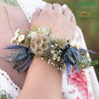 Wrap Wristlet Armband - 2,5 x 23cm - 6 St. - weiß