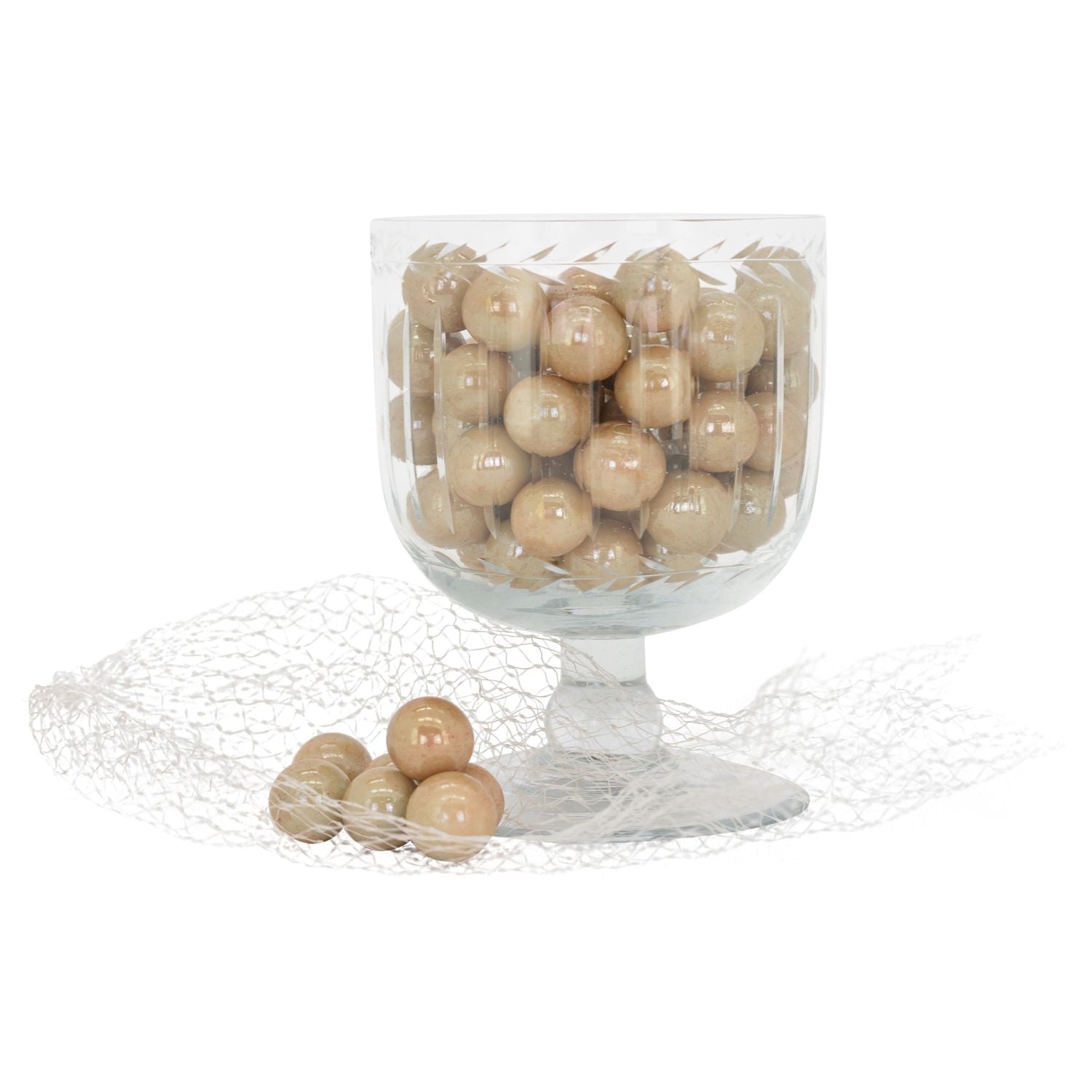 GlasKugel Vitreous - braun - 8x8x14 cm