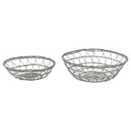 KorbSet/2 WIRE, Metall, 20,5x20,5x5 cm, 25,5x25,5x7 cm
