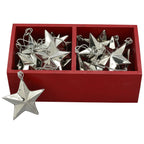 Box mit 24 x SternHänger SuArt - Edelstahl - 7,5 cm