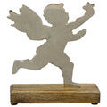 Engel Puri - Holz/Aluminium - 20x17x5 cm